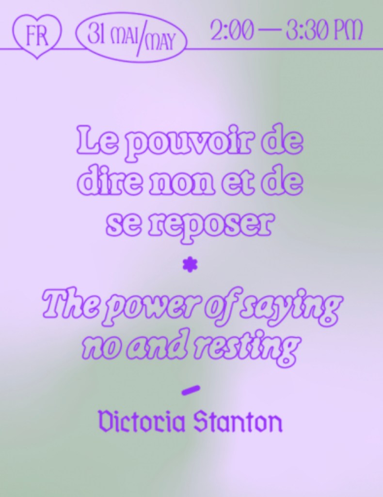 Victoria Stanton_The Power of Saying No and Resting